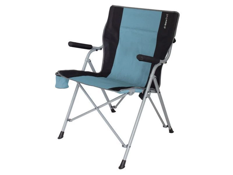 Eurotrail Vouwstoel Arras Staal Groen-zwart 2 Eurotrail Vouwstoel Arras Staal Groen-zwart - Afbeelding 2