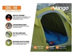 Vango Experience Tent Soul 100 9 Vango Experience Tent Soul 100 -Kampeeruitrusting Winkel 12 3 vango experience tent soul 100 eigenschappen binnenkant tersoult15077