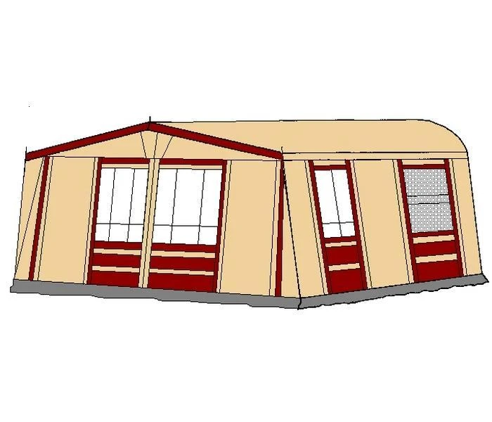 Te Velde Voortent Prelude 350 Cm Bordeaux 2 Te Velde Voortent Prelude 350 Cm Bordeaux - Afbeelding 2