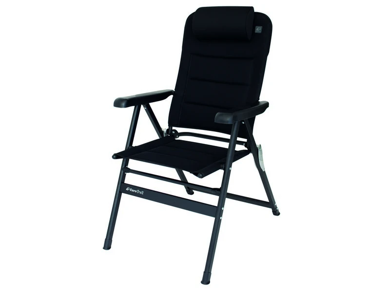 Eurotrail Chateau 3d-Mesh Campingstoel Zwart 1 Eurotrail Chateau 3d-Mesh Campingstoel Zwart