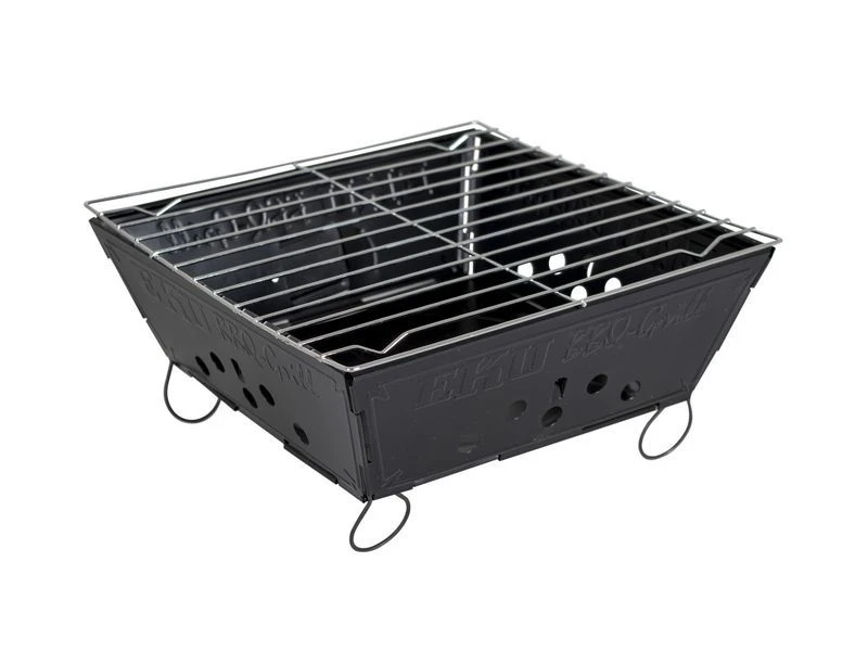 Camp-Gear Barbecue Envelop Opvouwbaar Houtskool Zwart 1 Camp-Gear Barbecue Envelop Opvouwbaar Houtskool Zwart