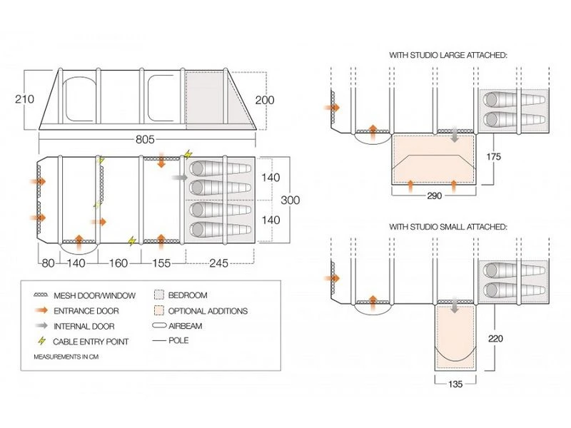 Vango Opblaasbare Tent Anantara IV Air TC 450XL 3 Vango Opblaasbare Tent Anantara IV Air TC 450XL - Afbeelding 3