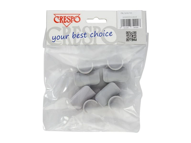 Crespo Clips Voetensteun Kunststof 4 Stuks Grijs 2 Crespo Clips Voetensteun Kunststof 4 Stuks Grijs - Afbeelding 2
