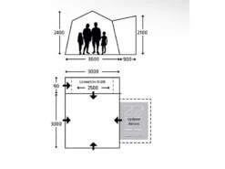 Kampa Opblaasbare Camper-bus Tent Cross Air Tc -Kampeeruitrusting Winkel 41 3 kampa opblaasbare camper bus tent cross air tc afmeting 9120001999