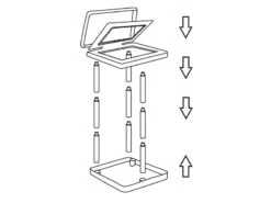 Bo-Camp Plast Team - Vuilniszakhouder 5 Bo-Camp Plast Team - Vuilniszakhouder -Kampeeruitrusting Winkel 49 2 bo camp plast team vuilniszakhouder ekologica demontabel zwart 6395724